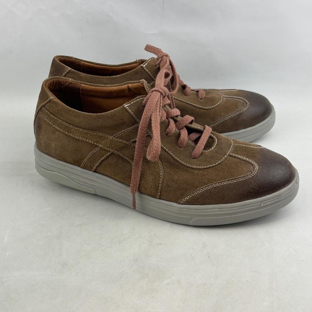 Gravity Defyer Thierry Sneakers Mens 10.5 Brown Suede Leather‎ Casual Lace Up